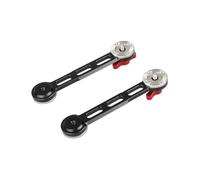 Ujjdwiurgh New for DSLR Camera Shoulder Mount Rig Support System- 2pcs Standard Rosette Extension Arm with Safety Rail