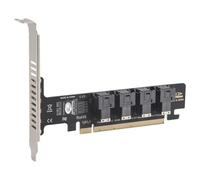 Ujjdwiurgh NGFF PCI-E 16X to 4 Ports U.2 NVME Split Expansion Card SFF-8639/8643 NVME PCIE SSD Adapter for Mainboard SSD