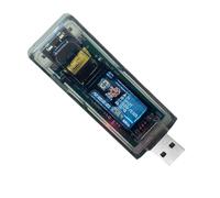 Ujjdwiurgh NMMiner Miner 265KH/S USB Chain ESP32 Crypto Miner BTC Solo Lottery Miner Ammeter USB Tester USB-A to Type C