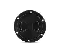 Ujjdwiurgh Non-Slip ABS Screw Out Access Hatch Cover for Boat-Ready Black Round Inspection Hatches-Detachable Design-for Kayak Compatible 5 Inch