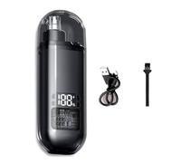 Ujjdwiurgh Nose Ear Hair Trimmer Portable Digital Display Ear Nose Hair Clipper Suitable for Men