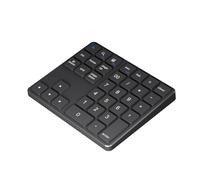 Ujjdwiurgh Numeric Keypad Numpad 2.4Ghz Wireless Bluetooth Numeric Keypad USB C Rechargeable Numpad Black