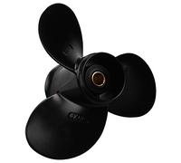 Ujjdwiurgh Outboard Propeller 58100-93723-019 For 8-20Hp 9 1/4 X 9 Aluminum Alloy 3 Blade Black 10 Spline Tooth R Rotation