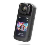 Ujjdwiurgh Outdoor Camcorder Action Camera 1080P HD Thumb Sports DV Cycling Recorder 180° Rotate Magnetic Black