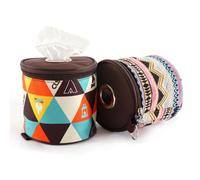 Ujjdwiurgh Outdoor Camping Foldable Paper Box, Ethnic Style Paper Box, Portable Travel Napkin Storage Box