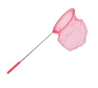Ujjdwiurgh Outdoor Catching Catching Butterfly Net Fishing Net Bag Stainless Steel Telescopic Fishing Net Tool Outdoor Telescopic Portable Catching Catching Net-Red