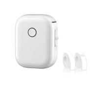 Ujjdwiurgh P12 Label Maker Portable Thermal Sticker Machine for Storage Barcode Office Home with 1 Continuous Label + 1 -Label Paper