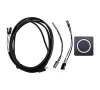 Ujjdwiurgh PC Power Button Desktop Power Switch PC External Power on/Off Button Magnetic Self-Reset Button Metal Shell RGB