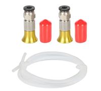 Ujjdwiurgh PC4-M6 Pneumatic Straight Connector 4x 2.5mm PTFE Tube Feed Fitting Coupler 3D Printer Filament Dryer Box Accessories