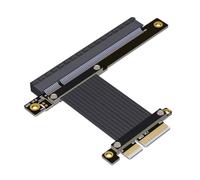 Ujjdwiurgh PCI-E 4.0 X4 to X16 Extension Cable Riser Cable PCIe X4 64G/Bps Adapter Cable for RTX3090 RX6800xt Graphics 15CM