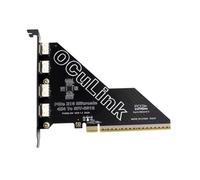 Ujjdwiurgh PCIe 4.0 X16 to 4 Ports Oculink SFF-8611&8612 Adapter Card Support SFF-8611&8612 to SFF-8639 U.2 SSD Adapter Card