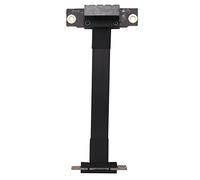 Ujjdwiurgh PCIE X1 Riser Cable Dual 90 Degree Right Angle PCIe 3.0 X1 to X1 Extension Cable 8Gbps PCI Express 1X Riser Card 10cm
