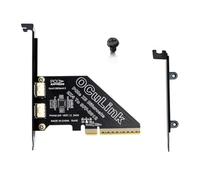 Ujjdwiurgh PCIe4.0 X8 to 2Port SFF8611&8612 Oculink Expansion Card to SFF-8639 U.2 SSD for External Graphics Card for Win/Linux