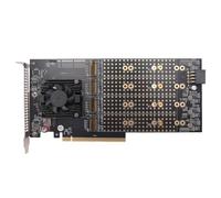 Ujjdwiurgh PCle 3.0 to M. 2 NVME 8-Disk Expansion Card, PLX8749 Free Drive, Main Board Splitting 8-Disk M. 2 NVME Expansion Card
