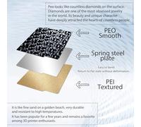 Ujjdwiurgh PEI PEO Build Plate Double Side Spring Steel Flexible Platform 184x184mm Heated Bed for A1 Mini 3D Printer