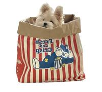 Ujjdwiurgh Pet Cats and Dogs Paper Popcorn Paper Bag Puzzle Decompression Funny Cats and Dogs Dog Toy