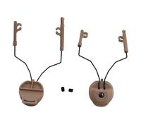 Ujjdwiurgh Pickup Headphones Rail Bracket Multi-Angle Adjustable Flip Ear Cups Fixed Bracket Helmet Accessories Mud Color