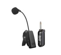 Ujjdwiurgh Pickup Microphone Portable Rechargeable LED with Clip for Erhu Flute Saxophone Violin Performance