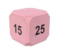 Ujjdwiurgh Pink Flip-To-Change Mini Digital Timer, LED Display, 4 Preset Times, Dual Mode, Countdown Cooking Timer