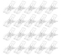 Ujjdwiurgh Plastic Transparent Backdrop Spring Clamps 20pcs for Balloon Arch Clips for Balloon Arch Kit Birthday Decoration