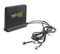 Ujjdwiurgh Portable 2.4G/5G/6G WiFi 6E Antenna with Cable Indoor Wireless Antenna with Magnetic Bottom for Network Card Easy Install Easy to Use Black