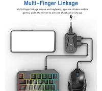 Ujjdwiurgh Portable Mobile Gaming Keyboard Mouse Converter Adapter MIX LITE Mobile Controller for Android Adapter