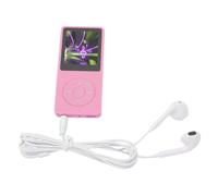 Ujjdwiurgh Portable MP3 MP4 Player 1.8in Screen Music Player Recording Support Expandable Up to 64GB 30 Hours Playback for Travel Pink