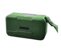 Ujjdwiurgh Portable Radio FM Mini Bluetooth Speaker Hifi Sound Soundbar Subwoofer Handsfree Music Player Recorder with Mic Green