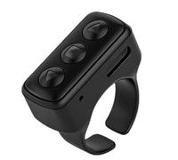 Ujjdwiurgh Portable Wireless Bluetooths Control Fingertip Selfie Video Controller Video Record Controller Black