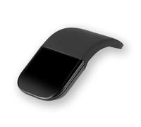 Ujjdwiurgh Portable Wireless Curved Touch Mouse Foldable Ultra-Thin Silent Ergonomic Computer Mouse Black