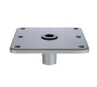 Ujjdwiurgh Post Seat Mount with 3/4" Pin Post Socket Boat Seat Base 7" X 7" Boat Seat Pedestal& Base Boat Accessories