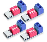 Ujjdwiurgh Power Delivery Boost USB-C PD Trigger Board Module PD/QC Decoy Fast Charge USB Type-C to 12V High Speed Charger(4PCS)