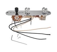 Ujjdwiurgh Prewired Guitar Control Plate Assembly,Loaded 3-Way Blade Switch Push Pull Potentiometer Excellent Pot Speed Knobs