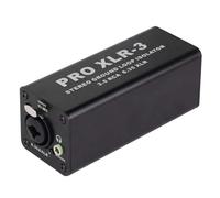 Ujjdwiurgh PRO XLR-3 Professional Stereo Ground Loop Isolator 3.5 6.35 XLR Audio Noise Filter Noise Suppressor Isolator for PC Easy Install