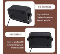 Ujjdwiurgh Professional for CB Radio Speaker 5W 3.5mm Plug Rectangular External Speaker for Mobile Transceiver