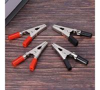 Ujjdwiurgh R 10 Pcs 50mm Plastic Handle Test Probe Metal Alligator Clips