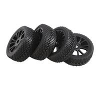 Ujjdwiurgh RC 1:8 Off Road Car Rubber Tires & Plastic Wheel Rims HUB HEX 17 mm 81-801 Parts,A