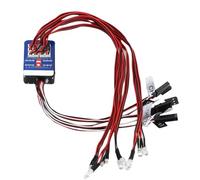 Ujjdwiurgh RC Car 12 LED Light Set Lighting System Kit Simulation Flashing Lights for 1/10 1/8 RC Car Truck Lighting Accessory