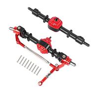 Ujjdwiurgh RC Car Front & Rear Complete Axle for MN D90 D91 D96 D99S MN90 MN96 MN99 MN99S 1/12 RC Car Upgrade Parts,Black