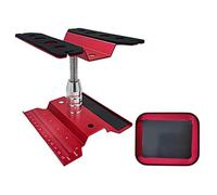 Ujjdwiurgh RC Car Work Stand Aluminum RC Repair Stand Rotation Lift Lowerw/Screw Tray for 1/10 1/8-4 SCX10 D90 Red