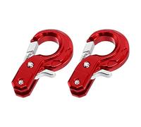 Ujjdwiurgh RC Crawler Accessories with Trailer Hook for 1/10 SCX10 90046 CC01 D90 D110 TRX4,Red