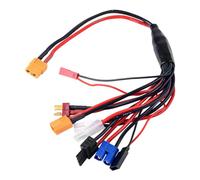 Ujjdwiurgh RC Lipo Battery Charger Splitter Cable Adapter Connector Plug to JST T Plug EC3 Futabas Tamiyas