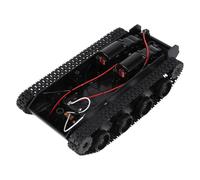 Ujjdwiurgh Rc Tank Smart Robot Tank Car Chassis Kit Rubber Track Crawler For 130 Motor Diy Robot Toys For Children