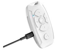 Ujjdwiurgh Rechargeable Bluetooth Remote Control Wireless Controller Camera Stick Shutter Release for Phones E-Book Page Turn B