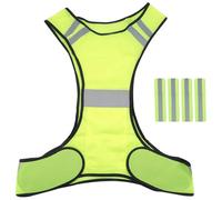 Ujjdwiurgh Reflector Vest - High Visibility Bicycle Vest with Adjustable Fastener and 4 Reflector Jogging