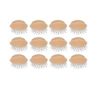 Ujjdwiurgh Replacement Eyelids for Eyelash Mannequin Head, Removable Eyelid with Eyelashes Extension Training Lash Mannequin Head