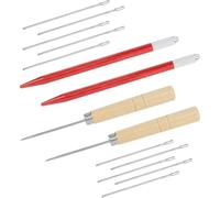 Ujjdwiurgh Rerooting Tool Set of 14 Pieces for Doll Hair- Brass Knitting Needles(0.5-0.7mm), Ideal for Dolls Breed Hair Implant and Crochet- Nozzle Included A