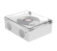 Ujjdwiurgh Retro CD Player Bluetooth5.0 Rechargeable Built-in Speaker HIFI Music Player Lossless Playback Infrared Remote Control Easy to Use,B