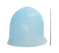 Ujjdwiurgh Reusable Salon Highlighting Dye Hair Coloring Frosting Cap with Metal Hook Blue
