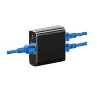 Ujjdwiurgh Rj45 Splitter 1 to 2 Gigabit Ethernet Adapter Internet Network Cable Extender for Laptop PC Keyboard Mouse Printer